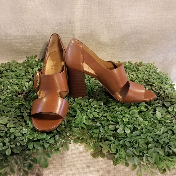 Franco Sarto Shoes - Franco Sarto Open Toe Block Heels With Buckle